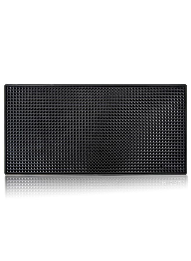 HOMESTAR Dish Drying Coffee Bar Service Spill Mat Black 20 x 40cm - Image 1