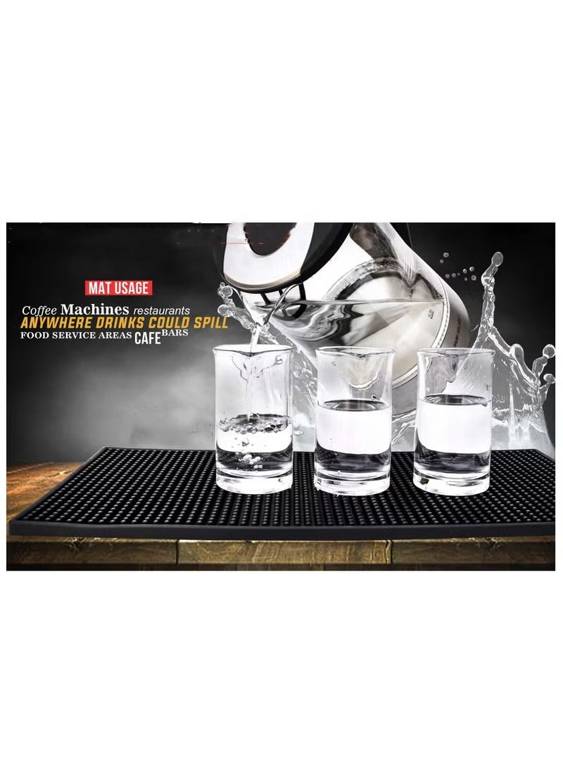 HOMESTAR Dish Drying Coffee Bar Service Spill Mat Black 20 x 40cm - Image 4