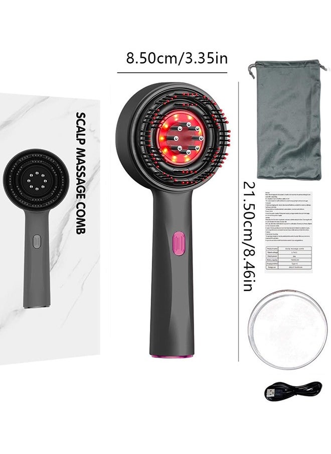 Garlo 3 Mode Scalp Massaging Brush with Oil Applicator - Cordless Electric Massager for Scalp & Hair, Portable Deep Massager for Hair & Head Relaxation, IPX7 Waterproof Oil Dispenser for Hair  - Image 2