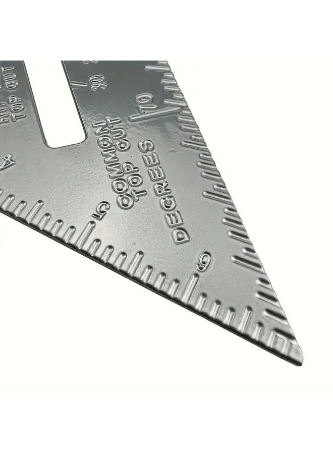 7 Inch Aluminum Triangle Measuring Tape Silvery Color Precision Measurement Tool - Image 5