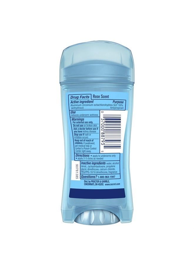 Secret Clear Gel Antiperspirant and Deodorant, Rose Scent, Single Pack, 2.6 Oz. - Image 2