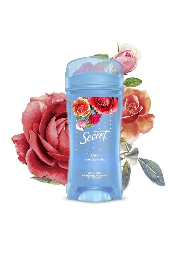Secret Clear Gel Antiperspirant and Deodorant, Rose Scent, Single Pack, 2.6 Oz. - Image 5