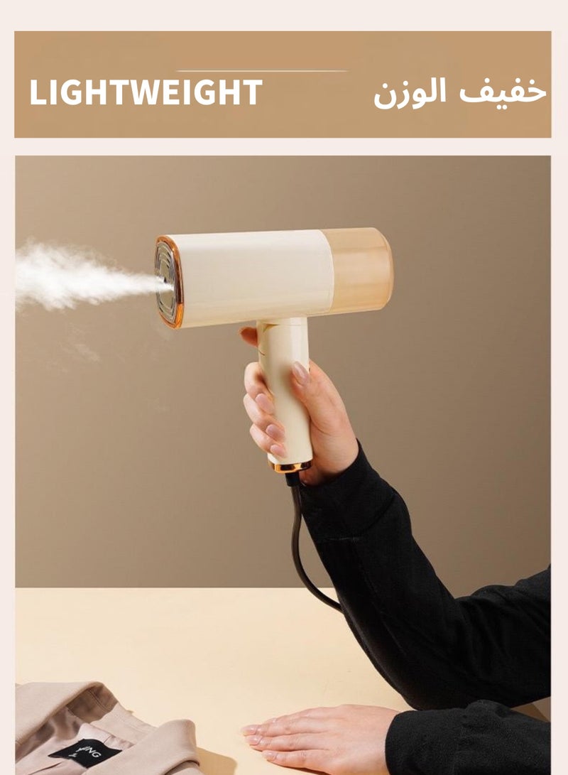 إيزي قابل للطي السفر البخار الحديد للملابس ، المحمولة الملابس البخار الحديد مع 1500w الطاقة ، 2 في 1 البخار الصغير تسخين سريع مع 168ml خزان مياه كبير مناسب لمجموعة متنوعة من الأقمشة - Image 3