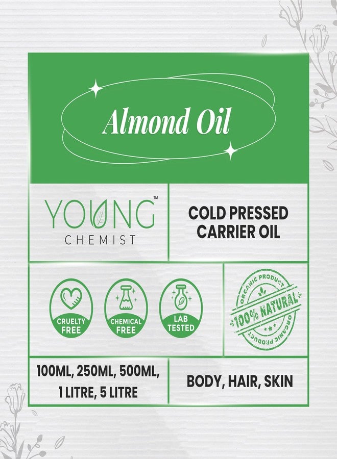 Young Chemist Pure Almond Oil for Skin – Hydrating Cold Pressed Oil, 1 Litre, Ideal for Soft, Supple Skin - Image 5