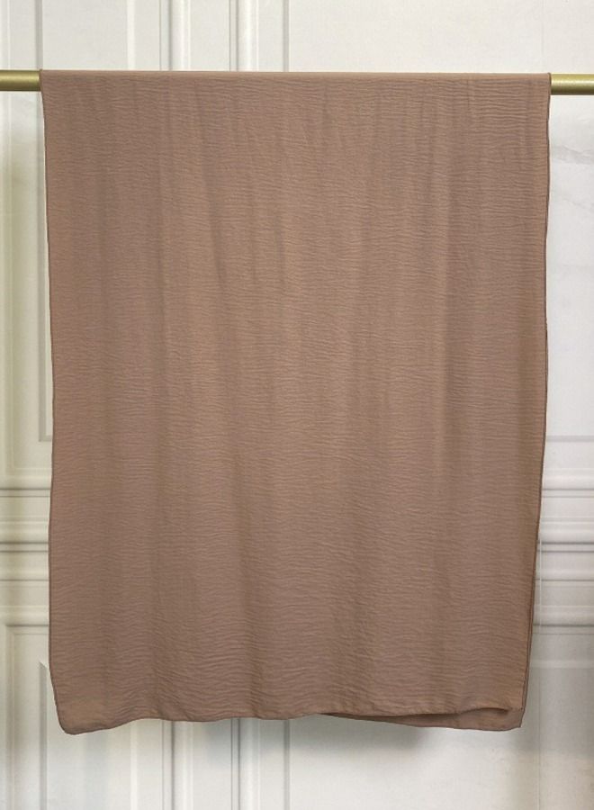 إسكدنيا Muslim Headscarf Solid Color Long Scarf Wrap Scarves For Women Brown