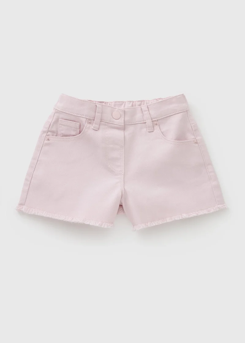 Matalan Girl's Light Pink Denim Shorts