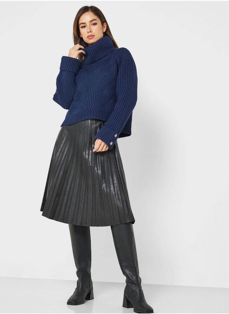 GUESS - Turtle Neck Knitted Sweater - Image 1