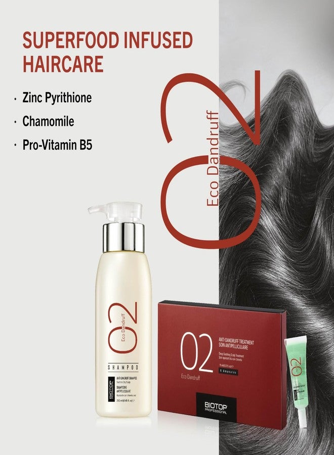 Biotop Professional 02 Eco Anti Dandruff Treatment - Scalp Treatment for Dandruff & Oily, Itchy or Dry Scalps - Formulated with a Multi Vitamin Complex (0.67oz) - Image 2