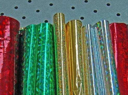 Gold Leaf GOLD LEAF Holographic Metallic Gift Paper Wrapping Sheets Especially for Gifts for Loved, Pack of 25-Sheets (Multicolour)  - Image 2