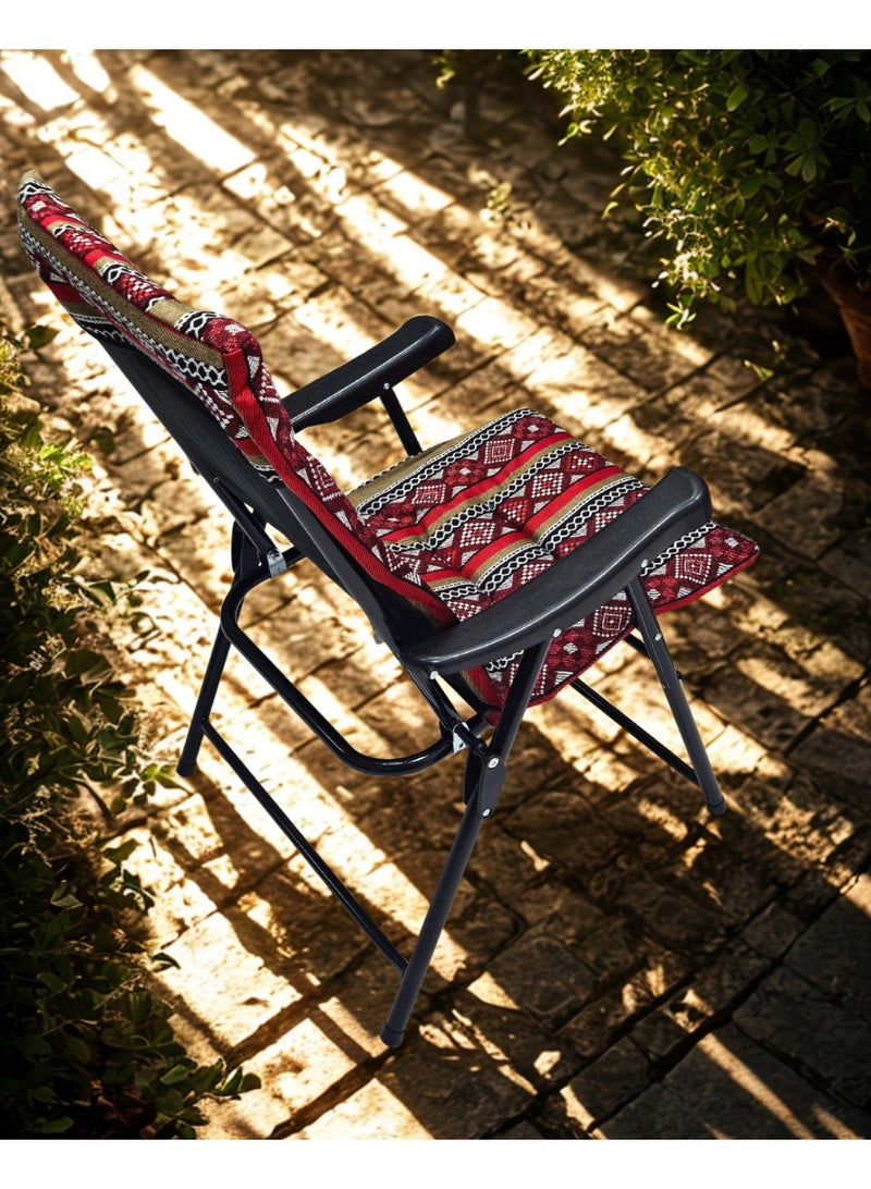 سمارت هوم كرسي سدو قابل للطي مع مسند زراع ، مقعد رحلات ،كرسي رياضي، كرسي خارجي وكرسي حديقة - Image 5