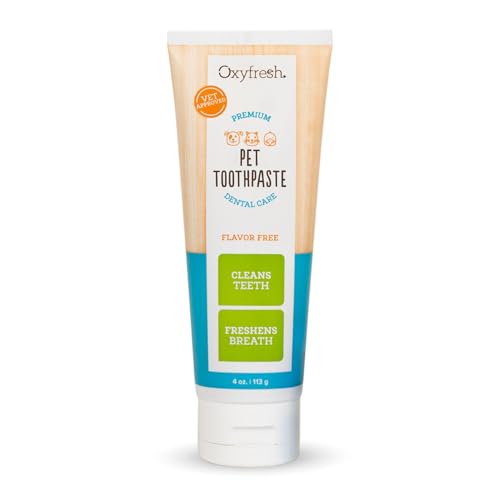 Oxyfresh Premium Cat & Dog Toothpaste - Best Teeth Cleaning Gel Helps Fight Plaque, Tartar and Extreme Bad Cat & Dog Bad Breath - Vet Approved Pet Dental Care Toothpaste - 4oz - Image 1