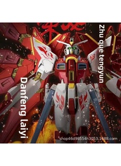 Domestic Gundam Model Hand-made Assembled Toys MG1/100 Free 2.0 HG1/144 Unicorn Funding Banshee-Color:6603A Rosefinch Free Attack + Water Stickers