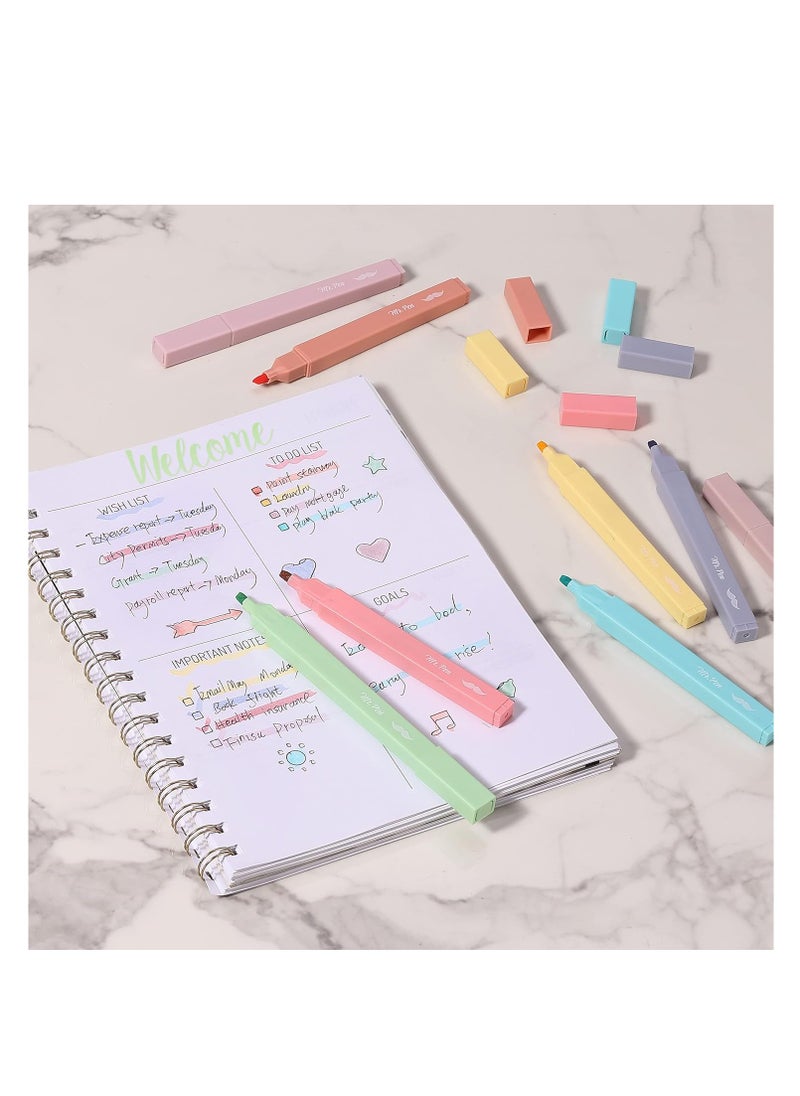 Mr. Pen- Aesthetic Cute Pastel Highlighters Set, 8 pcs, Chisel Tip, Candy Colors, Assorted Colors