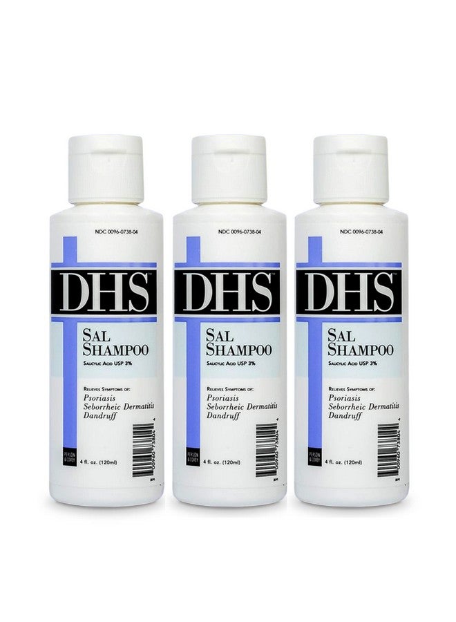 دي إتش أس شامبو DHS SAL - شامبو فائق القوة لعلاج الصدفية والأكزيما والقشرة/ شامبو طبي مضاد للقشرة يقلل من الزيوت ويعالج حكة فروة الرأس بحمض الساليسيليك/ خالٍ من PBA وخالٍ من العطور/ 4 أونصة - Image 1