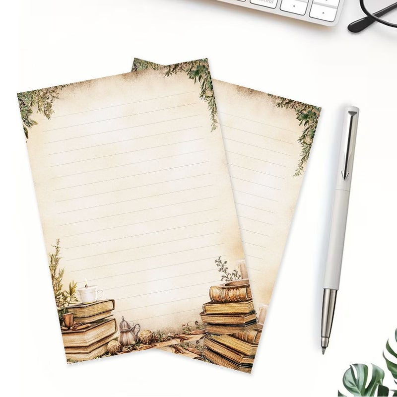 30pcs Vintage Writing Paper Lined Letter Notepads for Journaling Aesthetic Stationery - Image 4