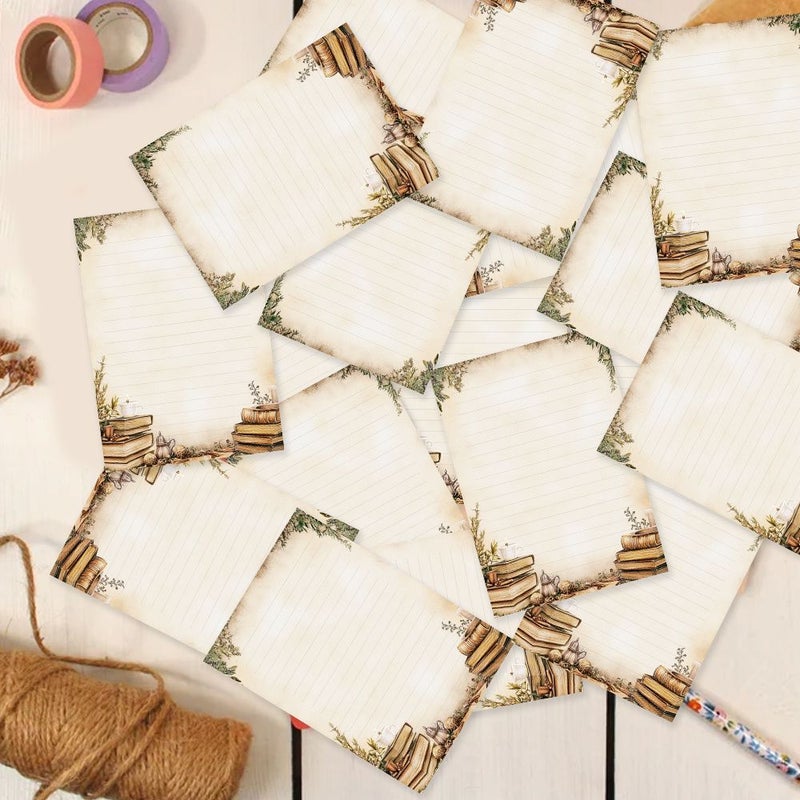 30pcs Vintage Writing Paper Lined Letter Notepads for Journaling Aesthetic Stationery - Image 5