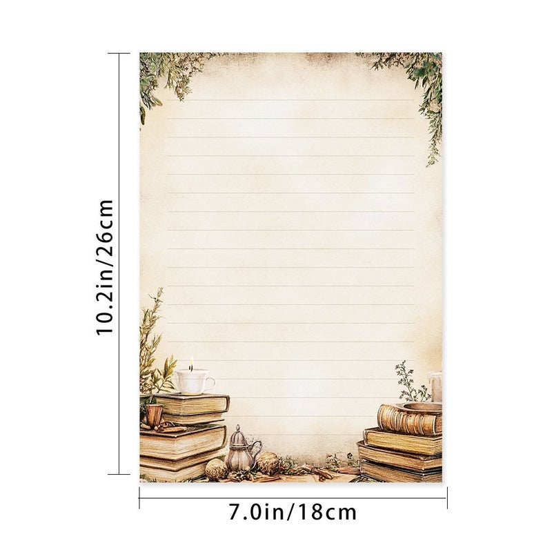 30pcs Vintage Writing Paper Lined Letter Notepads for Journaling Aesthetic Stationery - Image 2