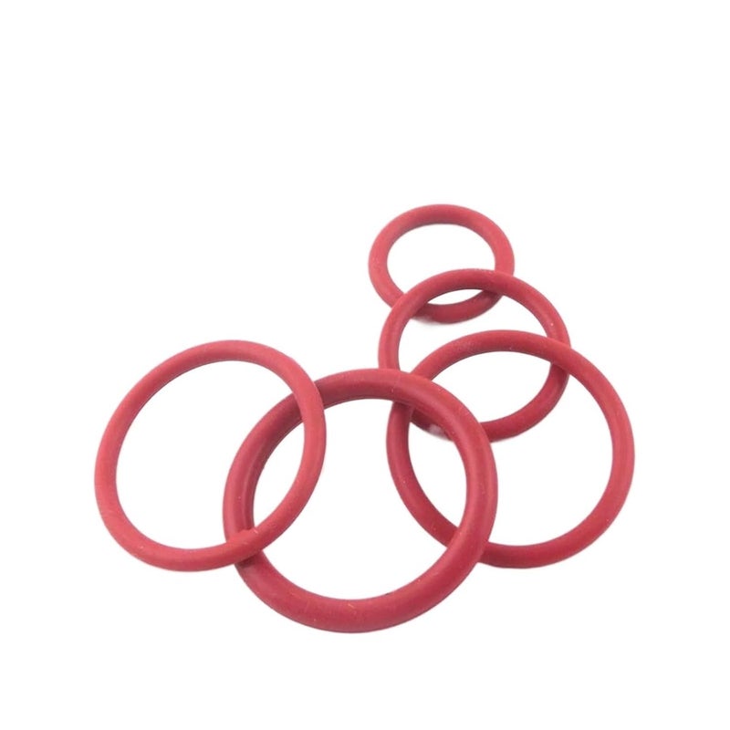 Red Rubber O Ring Seals 5 7mm Thickness 125x113 6x5 7mm Size 10 Pieces - Image 2