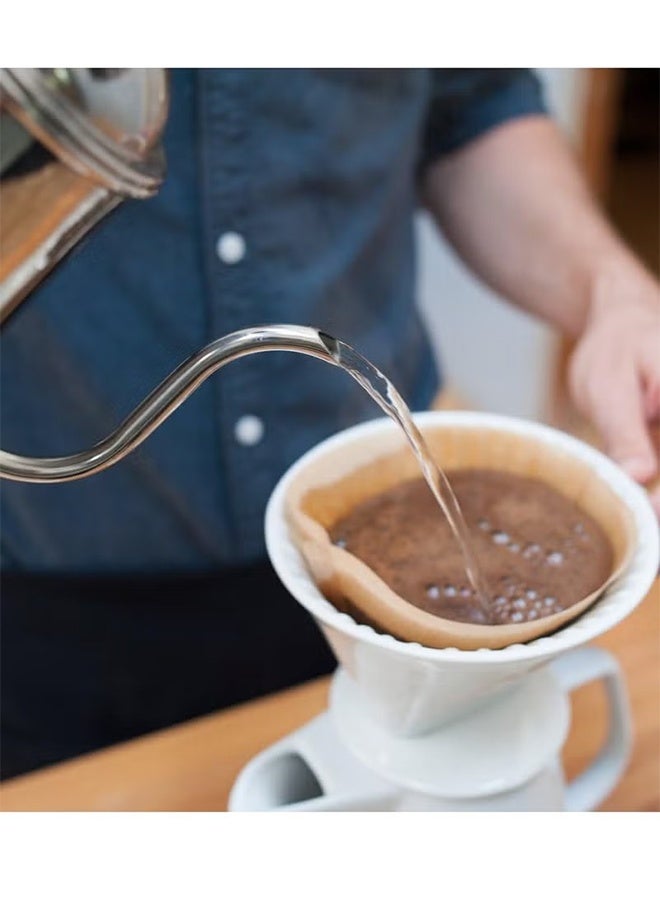 واي جيه 100 قطعة من القهوة مرشح ورق V60 الحجم 02 أبيض - Image 5