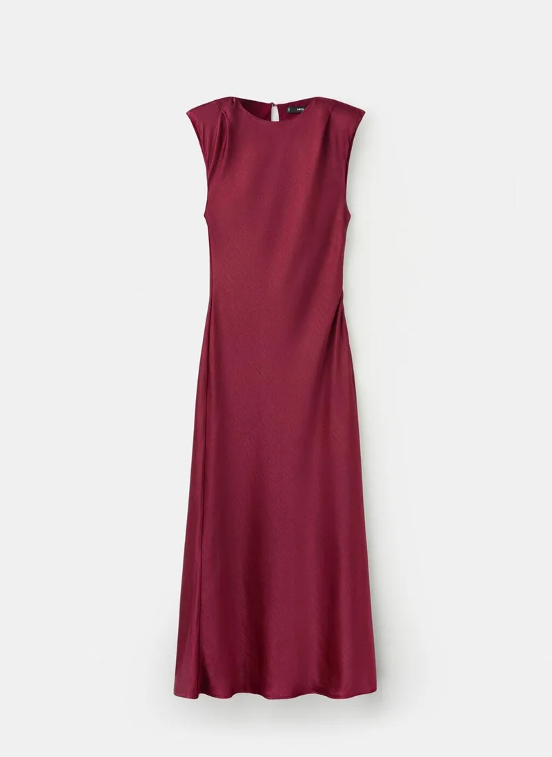 MANGO  Satin dress with shoulder pads for Women | Best Price UAE