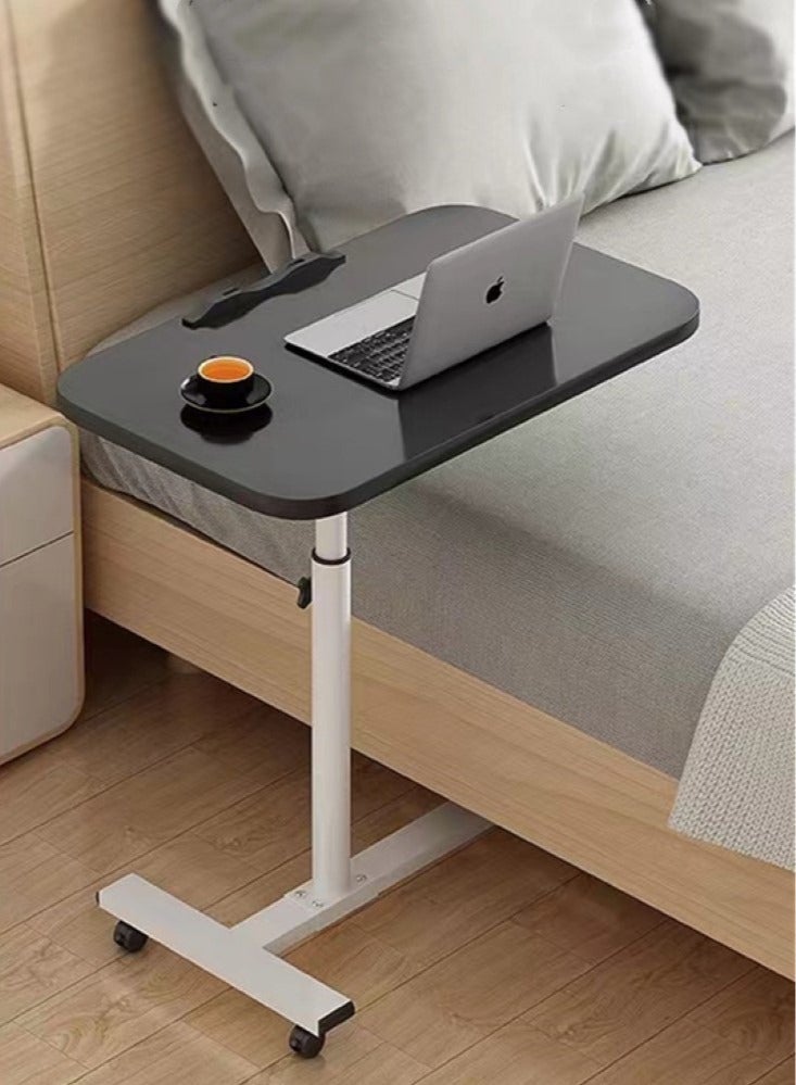 Kutis 1-Piece Height Adjustable Laptop Desk Study Desk Computer Table Assorted White/Black 55x32x89 cm - Image 1