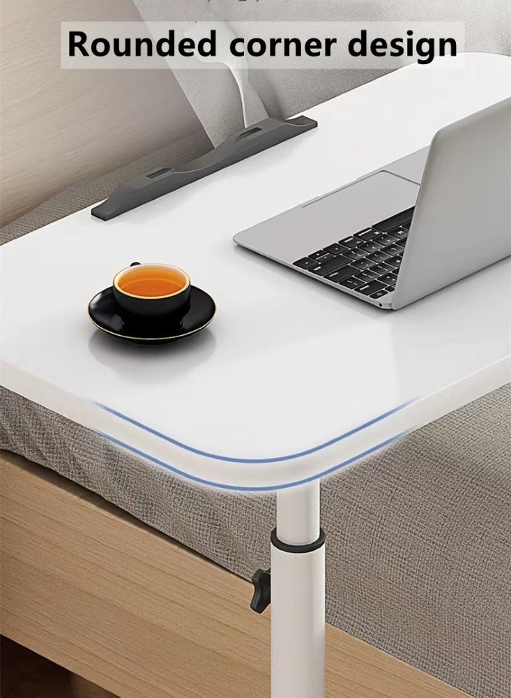 Kutis 1-Piece Height Adjustable Laptop Desk Study Desk Computer Table Assorted White/Black 55x32x89 cm - Image 4