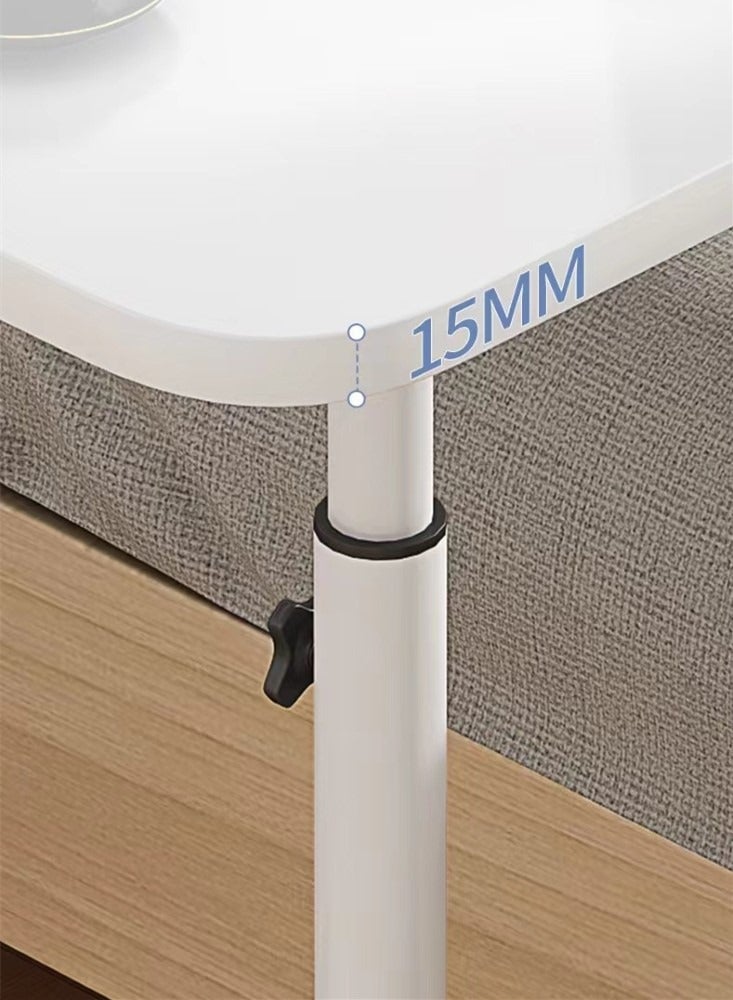 Kutis 1-Piece Height Adjustable Laptop Desk Study Desk Computer Table Assorted White/Black 55x32x89 cm - Image 5