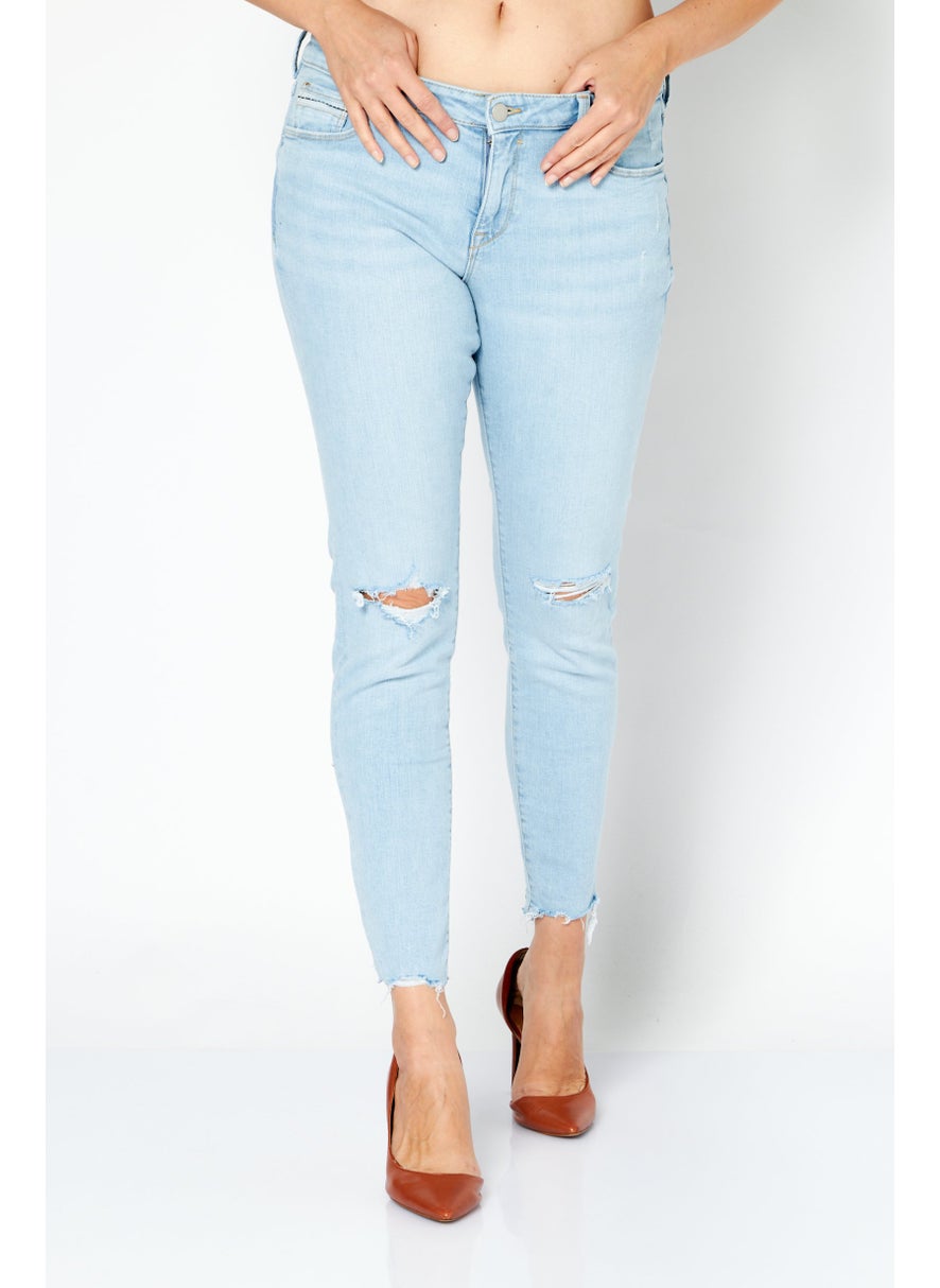 Women Skinny Fit Rip Wash Stretchable Denim Jeans, Blue - pzsku/ZDEDA07A6E1AAAF2B168DZ/45/_/1724350961/15a5ab69-5965-4d74-90c0-746dfa0709c5