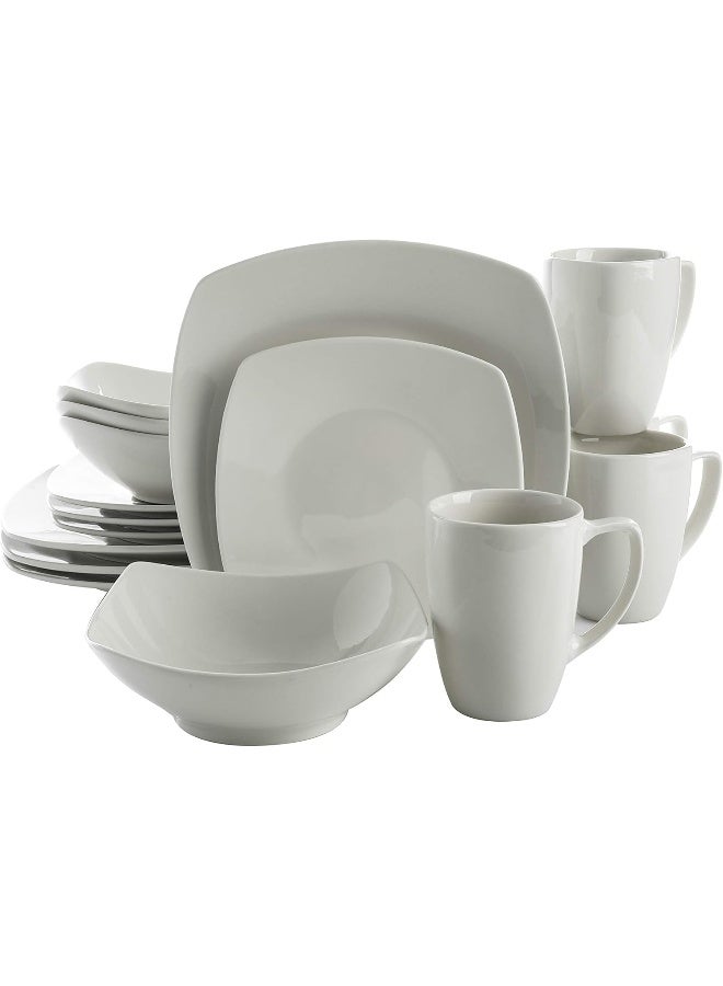 Gibson Home طقم أدوات المائدة غيبسون هوم زين 39 قطعة باللون الأبيض - Image 2