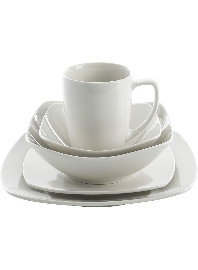 Gibson Home طقم أدوات المائدة غيبسون هوم زين 39 قطعة باللون الأبيض - Image 4