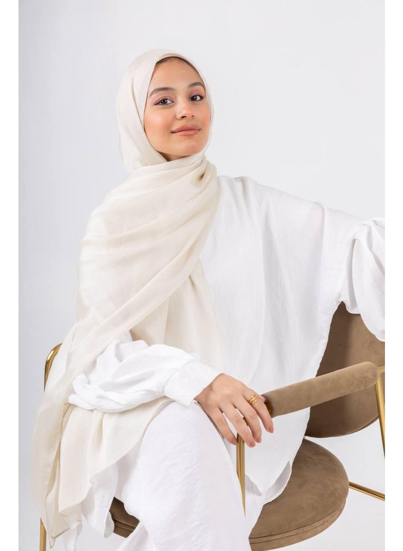 LA VELATA Dots Crinkle Chiffon Scarf - le voile - Image 1