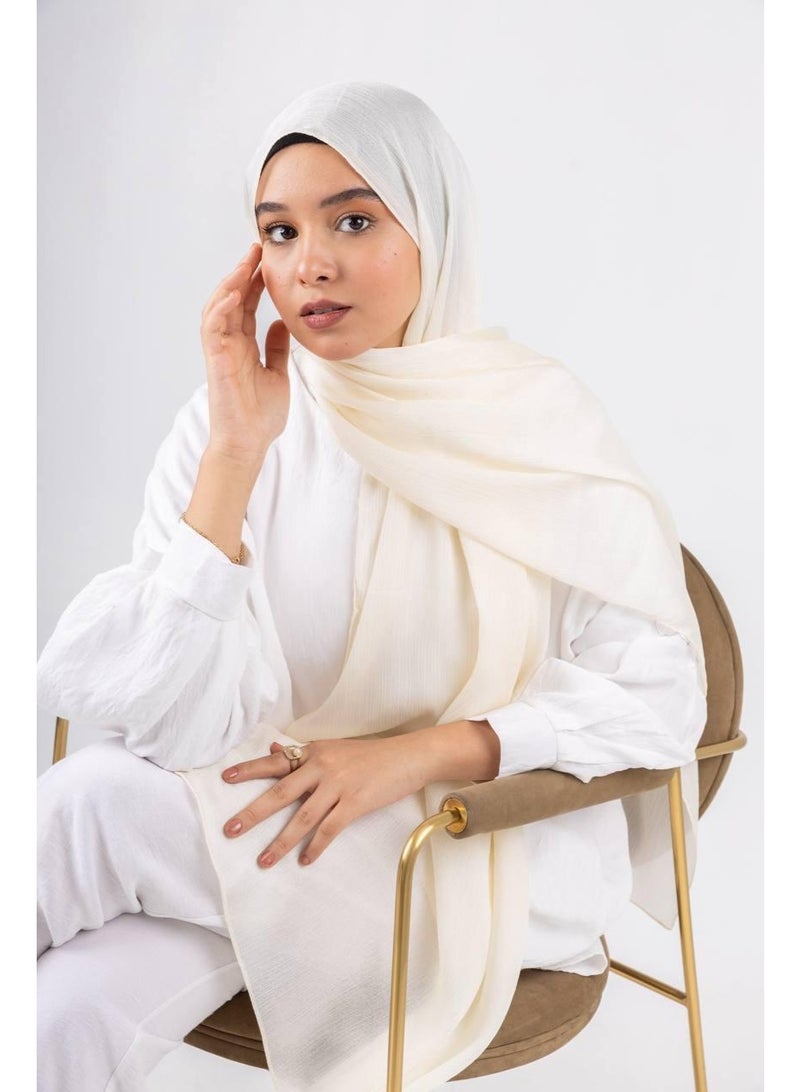 LA VELATA Dots Crinkle Chiffon Scarf - le voile - Image 2