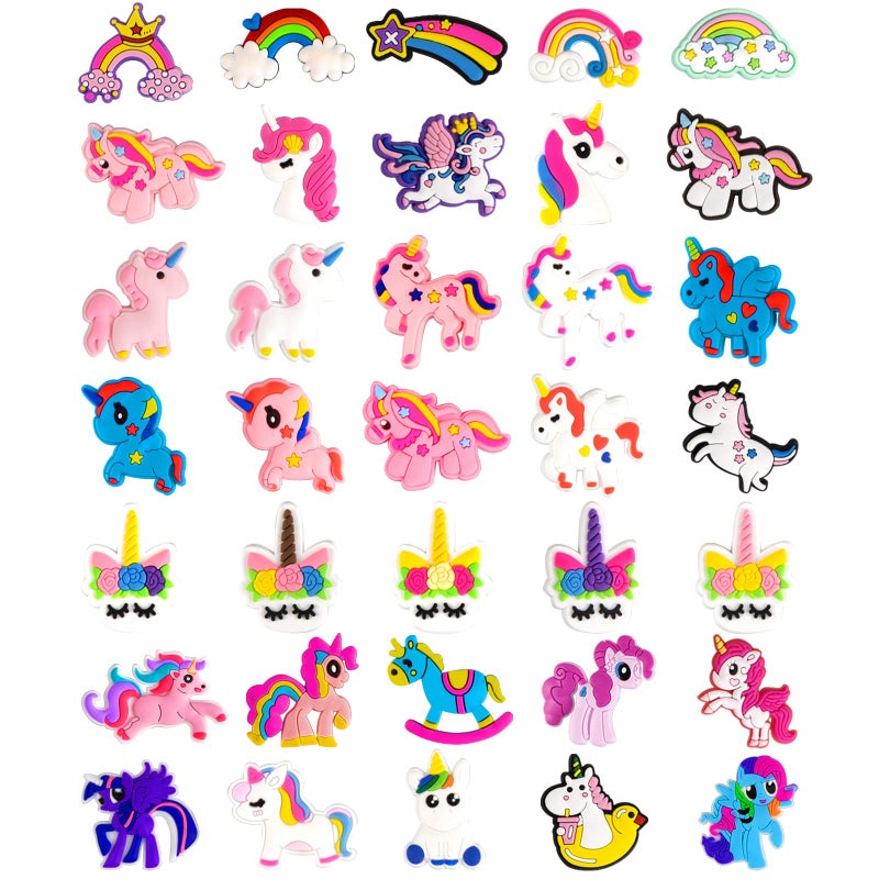 CUNUEN Unicorn Decoration Charms Cute Rainbow Charm for Grils Kids Women Adults Gifts - Image 2