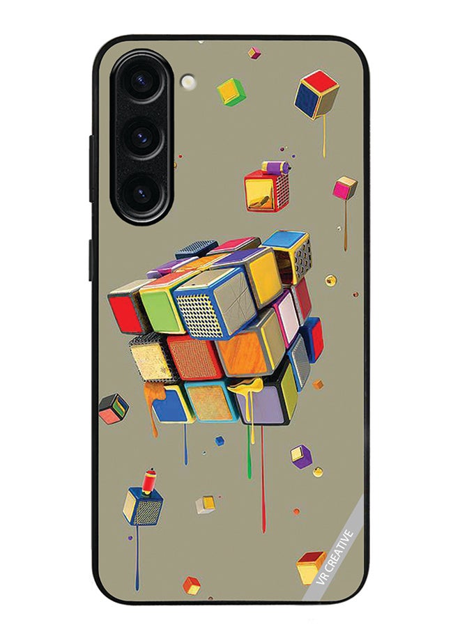 VR CREATIVE Protective Case Cover For Samsung Galaxy S23 FE Cubes Design Multicolour - Image 1