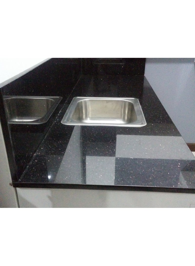 Shams Kitchen sink, 62 cm x 45 cm, 1 mm thick, with drain, kitchen mixer, and automatic cup washer - Image 3