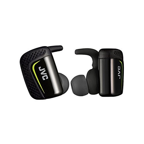 JVC True Wireless Earbuds for Sports & Fitness, Sweat/Water Proof IPX5, Bluetooth Connectivity, Pivot Motion Fit, 3 Point Support Structure, 3+6 Hours Battery Life - HAET90BTB (Black) - Image 1