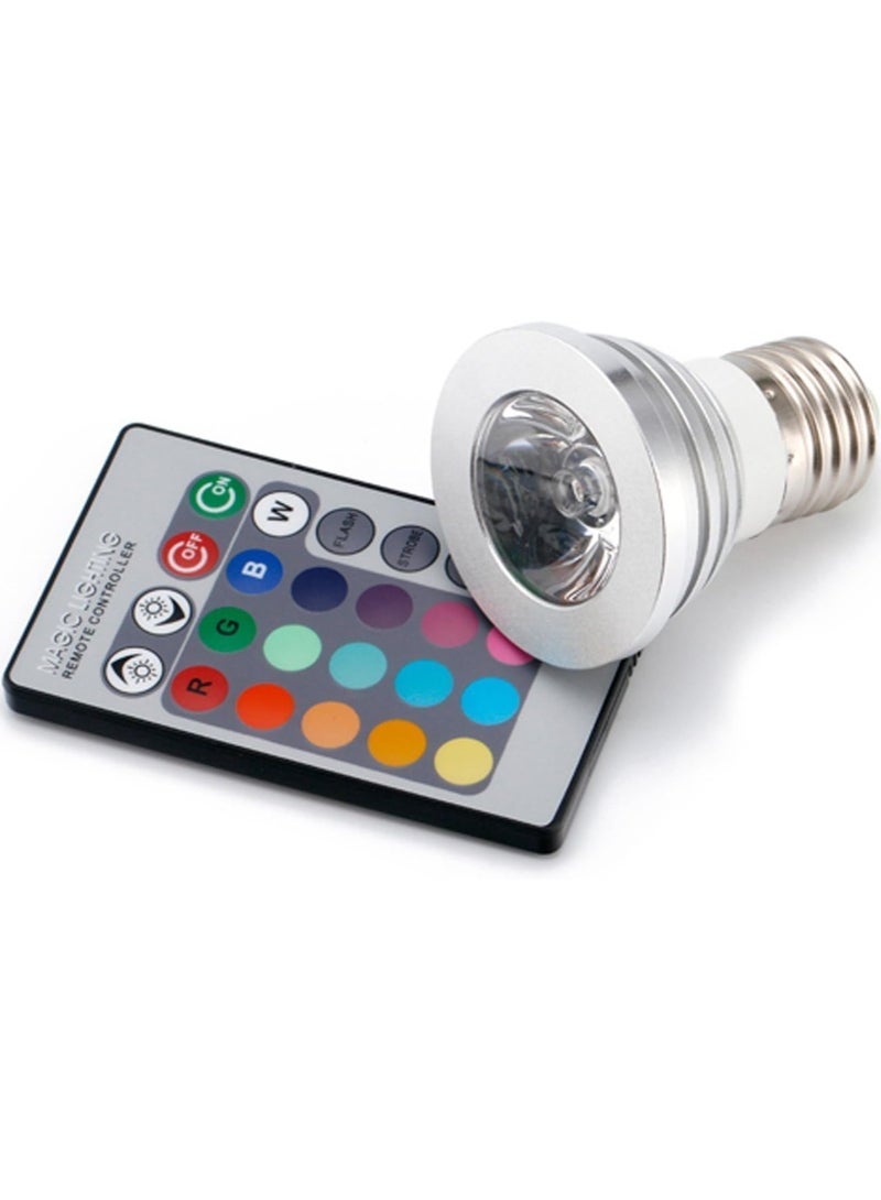 LED Bulb for Home, Party Decoration with Remote Controller (3W, E27)  - Image 2