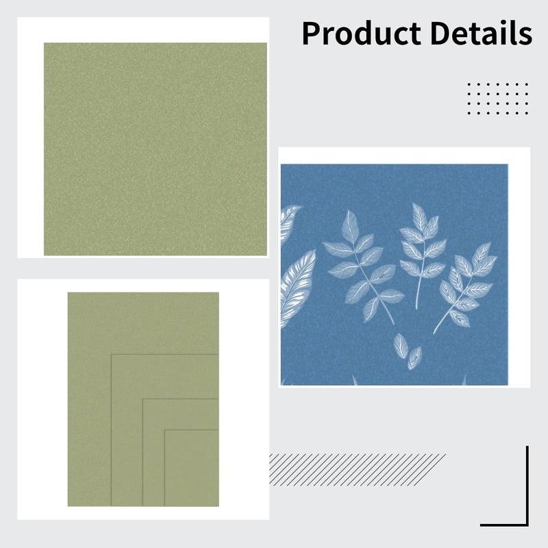 Cyanotype Paper Pack of 100 Sheets (A4, A5, A6, A7), Light-Sensitive Paper for Sun Printing, Perfect for DIY Art Projects, Home Or Restaurant Decor - Image 2