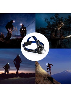 ANYM ANYM High Power Headlamp Super Bright Light Rechargeable Waterproof Flashlight with Zoomable Work Hard Hat for Camping Hiking Outdoors  - Image 4