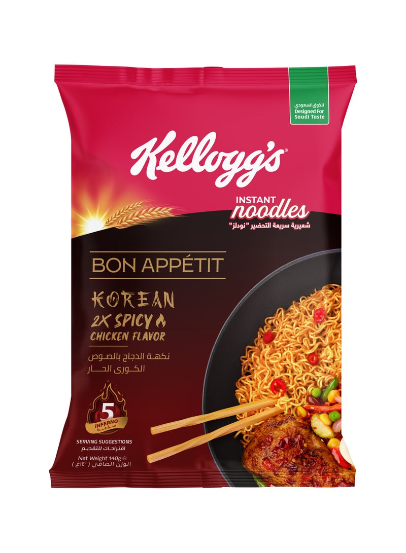 Kellogg's Korean 2x Spicy Chicken Flavor Instant Noodles - Image 1