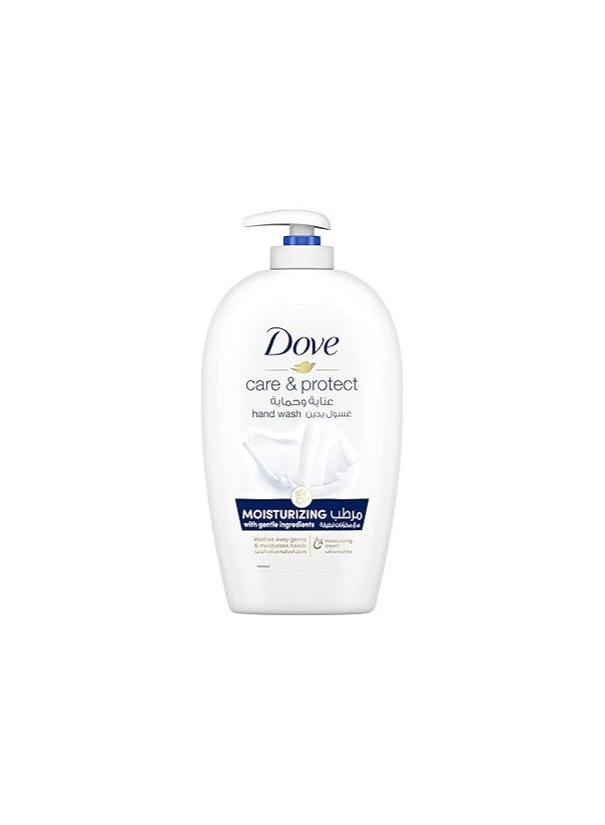 Care & Protect Moisturising Hand Wash, 100% sensitive skin friendly, Original, with moisturising cream, 500ml