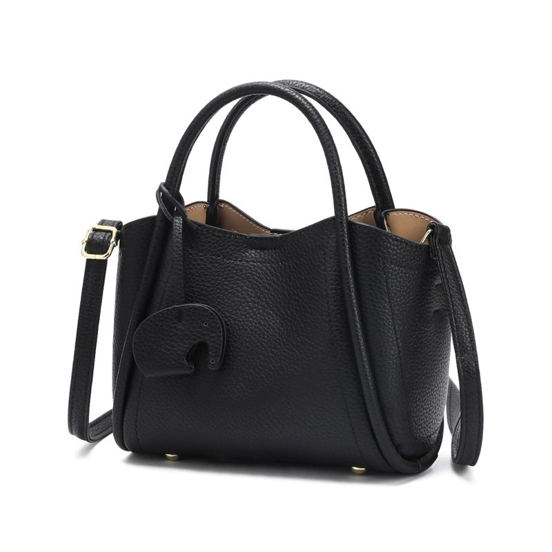 Cheruty Small Crossbody Purse for Women, Faux Leather Mini Handbag with Top Handle and Adjustable Strap, Elegant Shoulder Bag for Daily Use, Date, or Travel, Black - Image 1