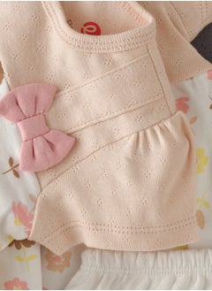 Elegant Kids Tiny Explorer's Gear: Girls' Breezy Tee & Diaper Cover Set Playful Style & Comfy Changes  - Image 4