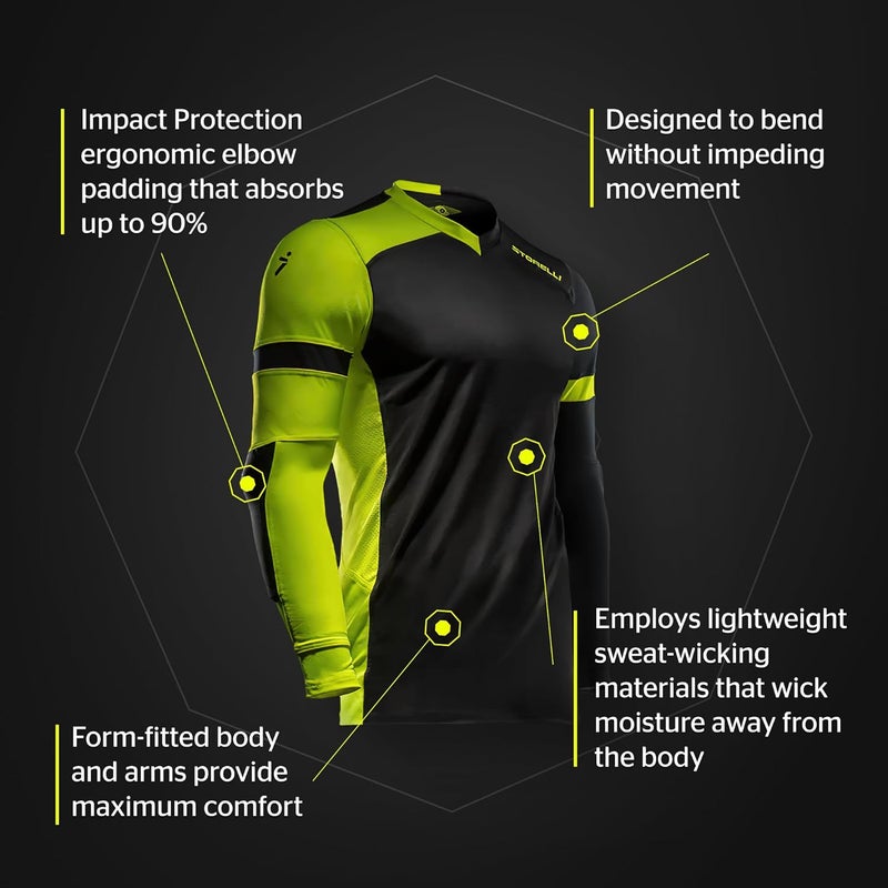 Storelli ExoShield Gladiator Goalkeeper Jersey, High-Impact Protection, Sweat-Wicking, Breathable Athletic Shirt for Soccer - Image 5