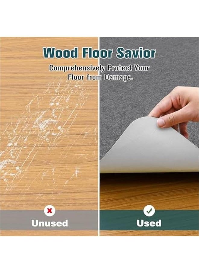 TRASSLE Office Chair Mat for Rolling Chairs Large Anti-Slip-Recyclable Material Computer Chair Mat Rug for Office/Home  - Image 3