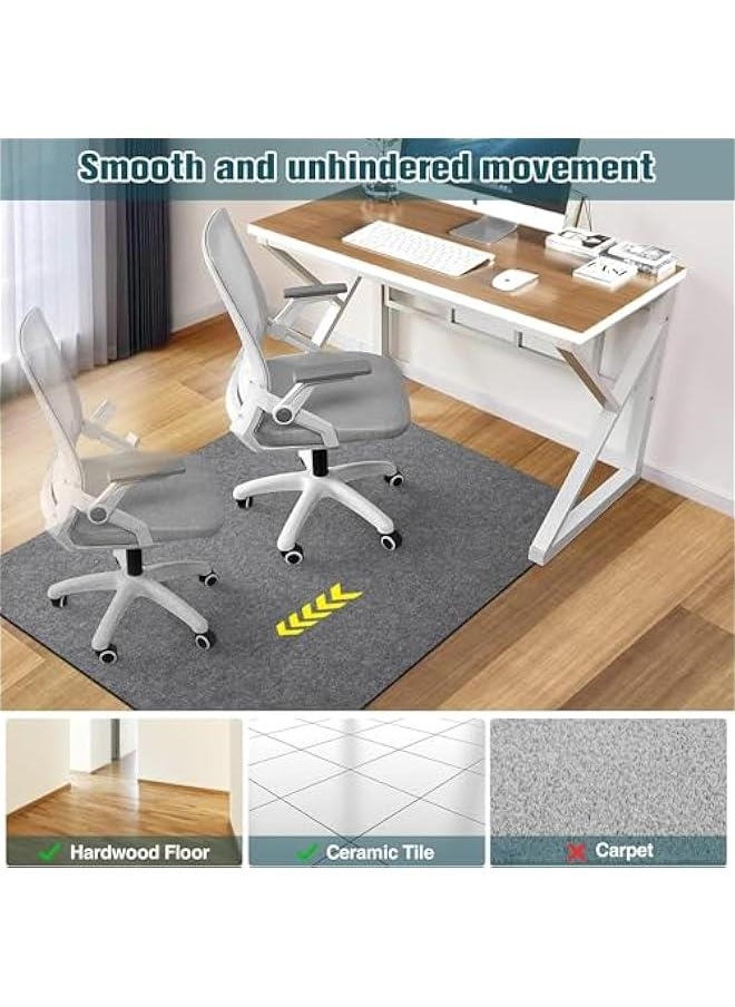 TRASSLE Office Chair Mat for Rolling Chairs Large Anti-Slip-Recyclable Material Computer Chair Mat Rug for Office/Home  - Image 5
