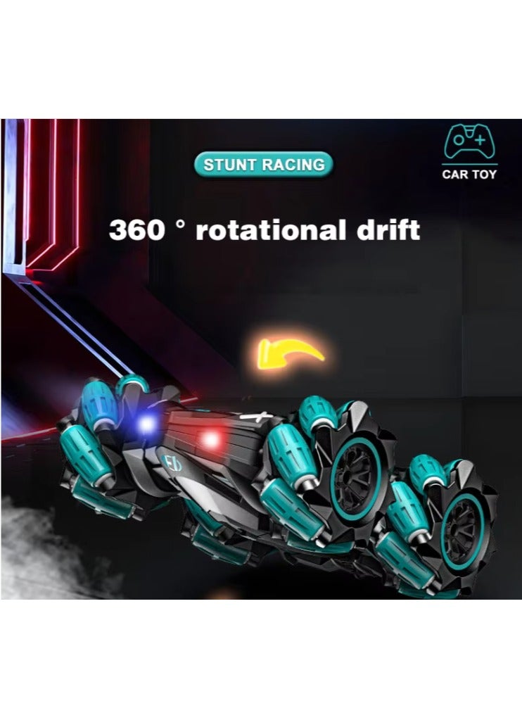 Rechargeable 360° Rotation Remote Control Car| Best Remote Control Drift Stunt Toy Car| Rechargeable Car for kids (Red colour)| Best RC toy car| Premium toy Car with  effect | Spray RC toy car| Off-  - Image 3