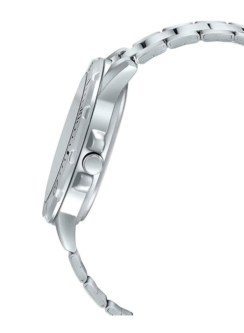 CASIO ساعة يد أنتيزر كوارتز للرجال من الفولاذ المقاوم للصدأ - MTP-VD01D-2EVUDF - 45 مم - فضي - Image 2