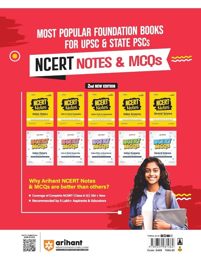 Arihant 14000+ General Studies for UPSC Civil Services and State Services Examinations | PYQs with chapterwise Pointer Notes | Coverage of All PYQs from Latest Exams of UPSC Pre | State PSCs | CDS | NDA | CAPF | SSC CGL | CHSL | CPO | MTS | Railway | All One Day Exams | 2024 ( English )  - Image 2