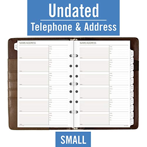 AT-A-GLANCE Day Runner Harrison Phone and Address Book, Directory, 5-1/2" x 8-1/2", Size 4, Brown (1124-0286) - Image 3
